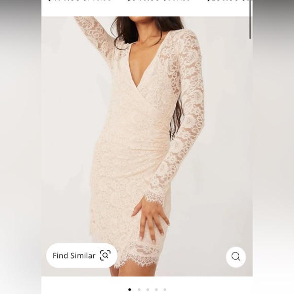 Free People Pearl Lace Mini Dress - Picture 4 of 7